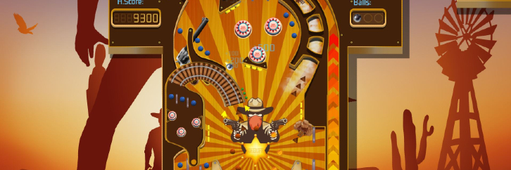 Have some fun with the Wild West Pinball