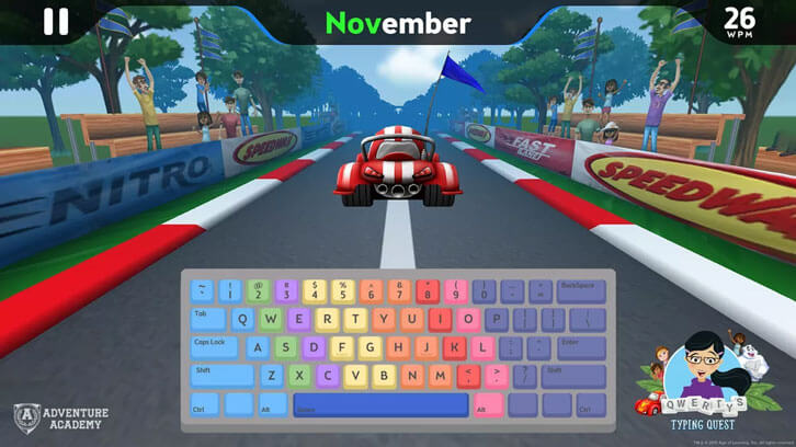 Learn to Type Fast and Accurately with Adventure Academy's Qwerty Typing Quest