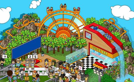 Fairground in Habbo Hotel