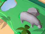 Checking out the HIppopotamus in Idle Animals Kingdom