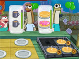 SpongeBob: Krusty Cook-Off serving dishes