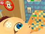 Holding the baby in Mother Simulator Mother Simulator holding the baby