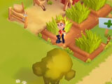 Harvesting crops in the game Harvesting crops in Ranchdale