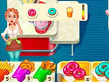 Taking orders from the customers Taking orders from customers in the game