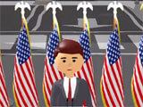 Addressing the nation in the game