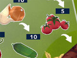 Harvesting vegetables in the game