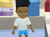 Trying out new shoes in the game