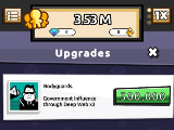 Purchasing an upgrade in We Are Illuminati: Conspiracy