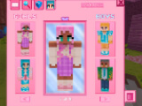 Checking out different skins in Kawaii World