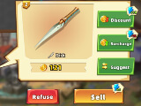 A hero trying to purchase a weapon in Shop Heroes Legends: Idle RPG A hero trying to purchase a weapon in Shop Heroes Legends: Idle RPG