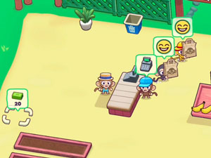 Serving customers in the game