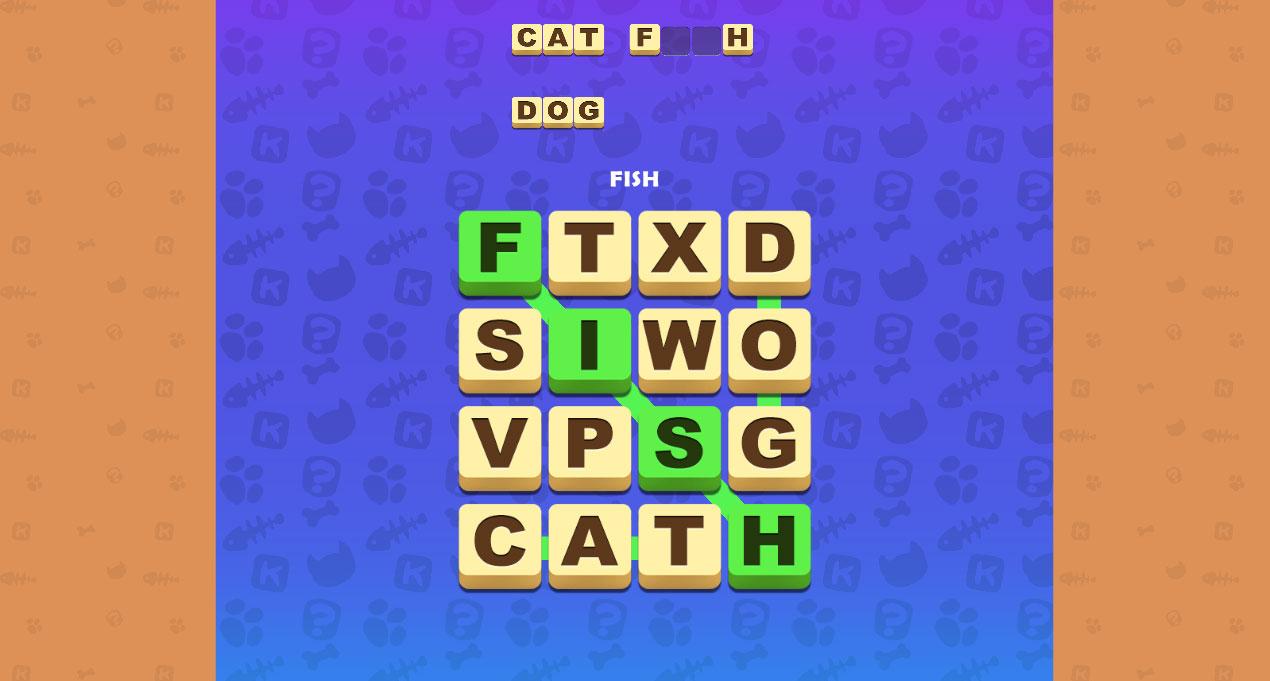 Kitty Scramble - Word Games Fun