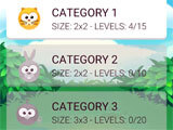 Level selection in Word Story: Word Find Word Story: Word Find level selection