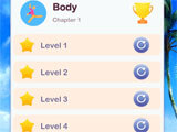 Level selection in Scrolling Words Scrolling Words level selection