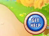Hint button in the game Hint button in Word Farm Scapes