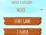 Main menu in Hangman with Hints Main menu in the game
