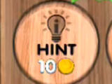Hint button in Falling Hint button in the game