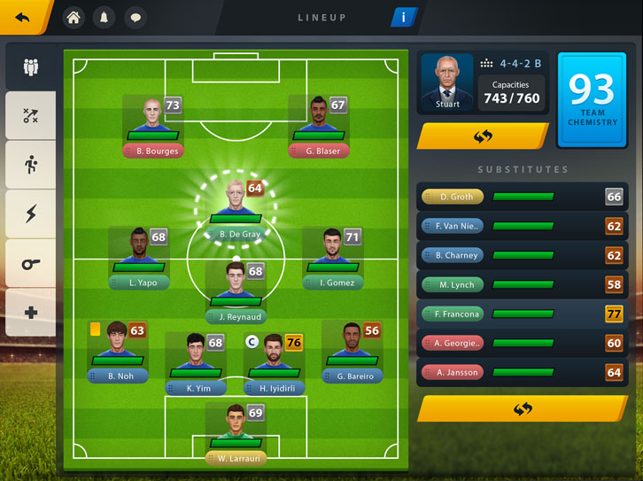 Choose your formation and strategy Choose your formation and strategy