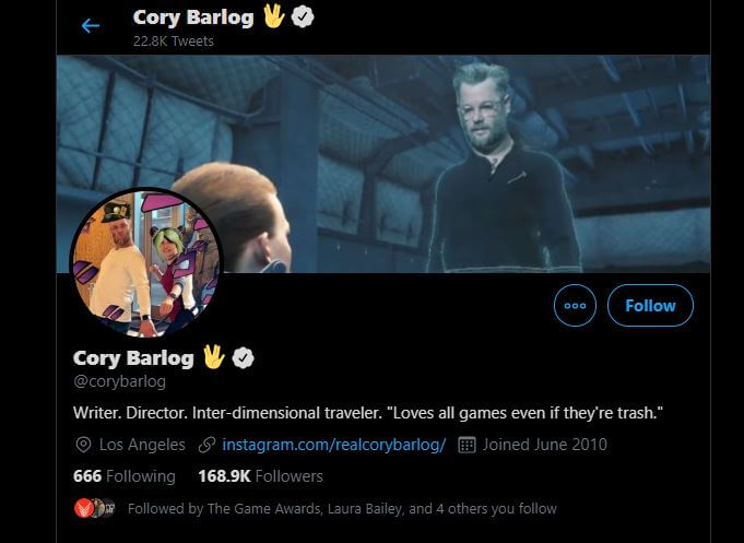 Cory Barlog Twitter Cory Barlog Twitter