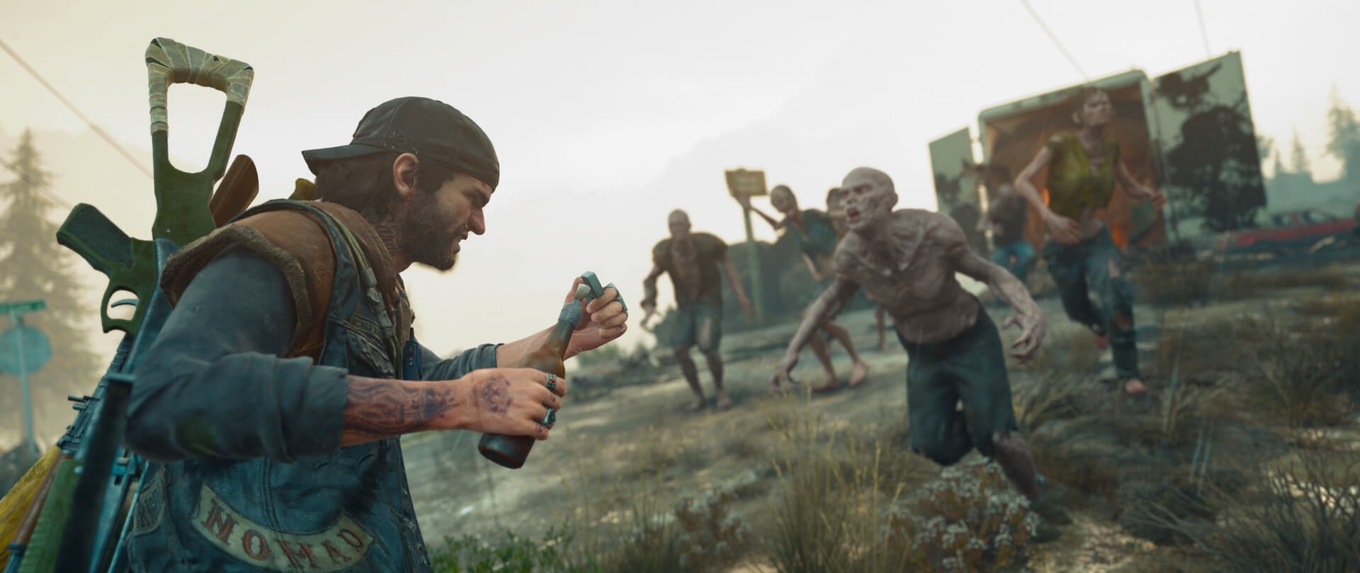 Deacon vs freakers in Days Gone Deacon vs freakers in Days Gone