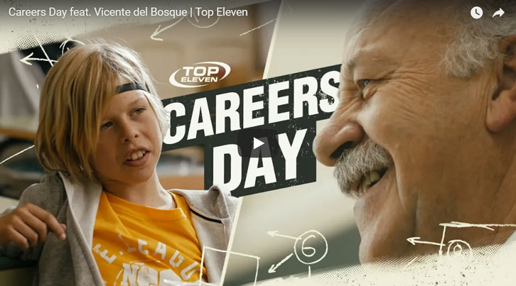 Vicente del Bosque Shines in Latest Top Eleven Trailer – Careers Day