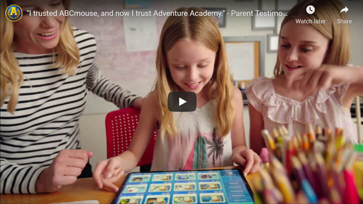 "I trusted ABCmouse, and now I trust Adventure Academy." - Parent Testimonial by Adventure Academy