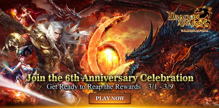 Dragon Awaken Celebrates 6th Anniversary and Continues to Build a Passionate Gaming Community