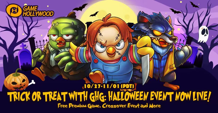 Halloween celebration on Game Hollywood Games