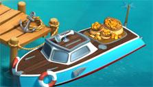 Funky Bay: Delivery boat returned