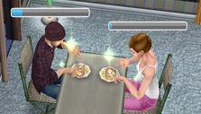 The Sims FreePlay: Having dinner with a friend