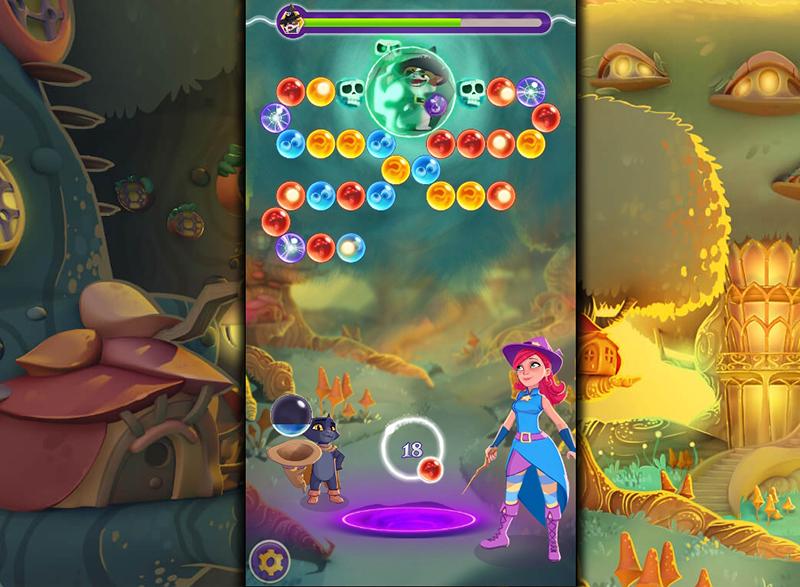 Bubble Witch Saga 3 - Level 1 - 10 Gameplay 