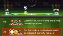Super Soccer Club: Ongoing match