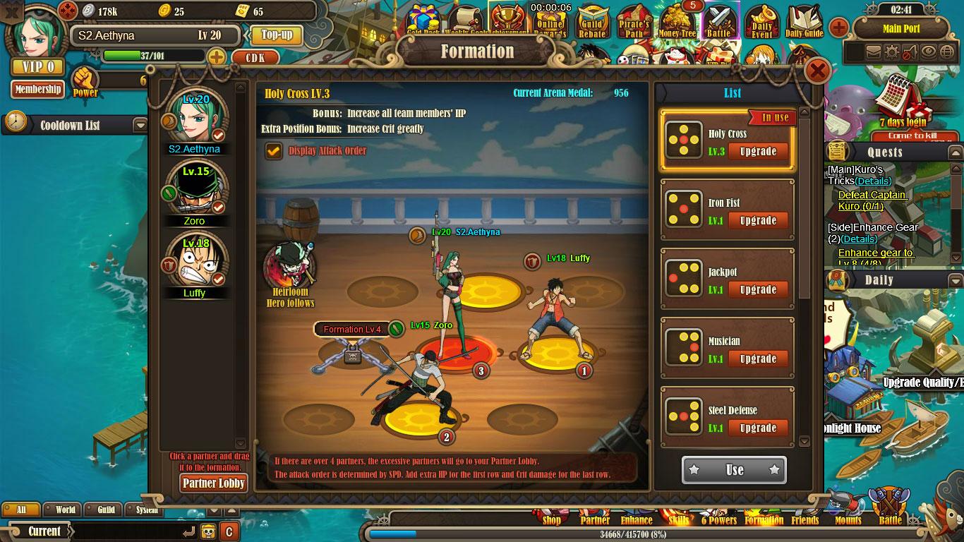 One piece online para pc ( pirate legend soargames )