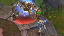 Boss fight in Rings of Anarchy
