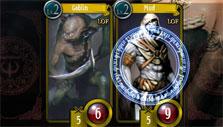 Card battles in Duel of Summoners