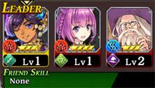 Team lineup in The Alchemist Code