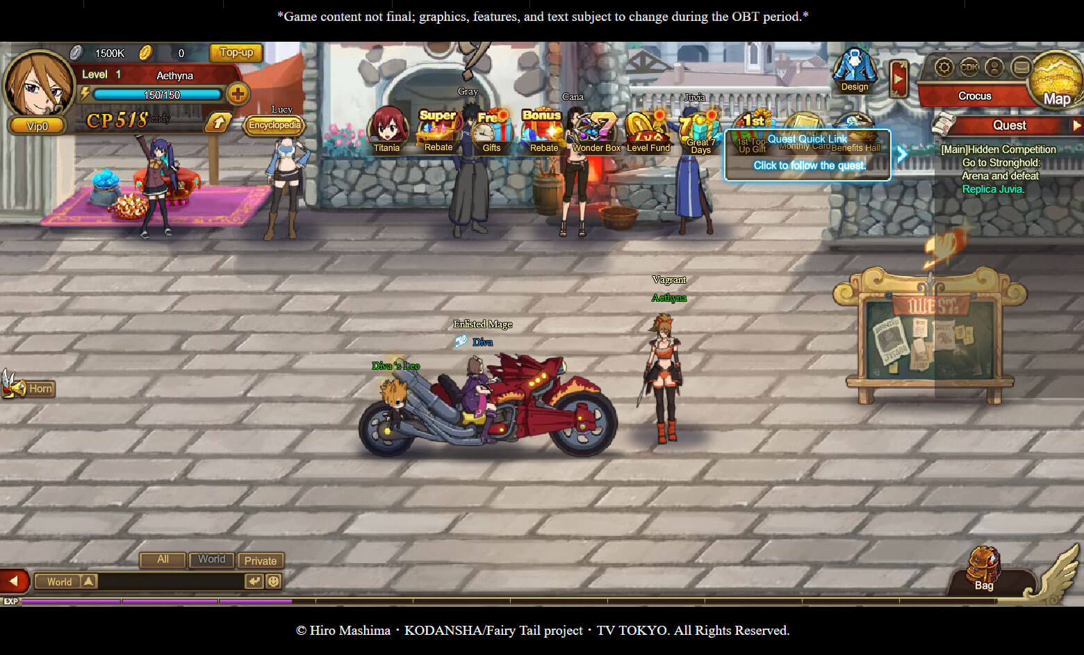 Fairy Tail Hero's Journey Browser RPG Ready for Closed Beta