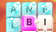 Frozen letter tiles in Wizard's Words