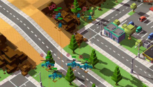 Rocket helicopter squadron in 8-Bit Armies