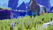 Large animal in the background in Planet Alpha Large animal in the background in Planet Alpha