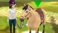 Leading your horse in Horse Riding Tales