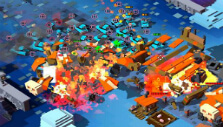 Frontal attack on enemy base in 8-Bit Hordes Frontal attack on enemy base in 8-Bit Hordes