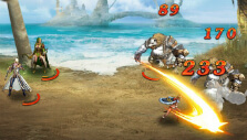 Fighting bear-like enemies in Eternal Fury 2