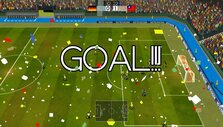 Scoring a goal in Super Arcade Football