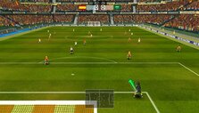 Goal kick in Super Arcade Football