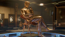 Statue of Nikola Tesla in Close to the Sun