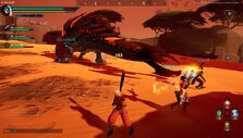 Battling a Helion in Dauntless