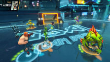 Scoring a goal in Steel Circus