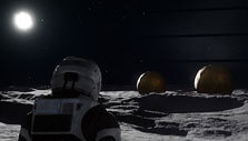 On the lunar base, Copernicus, in Deliver Us the Moon