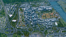 Large and well-designed city in Cities: Skylines